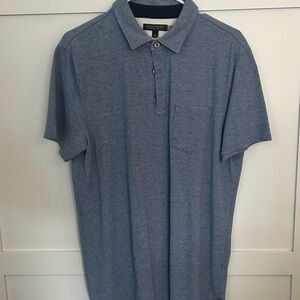 Banana Republic Heathered Blue Men's Polo